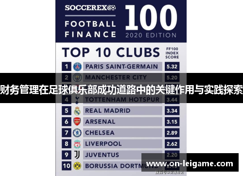 财务管理在足球俱乐部成功道路中的关键作用与实践探索